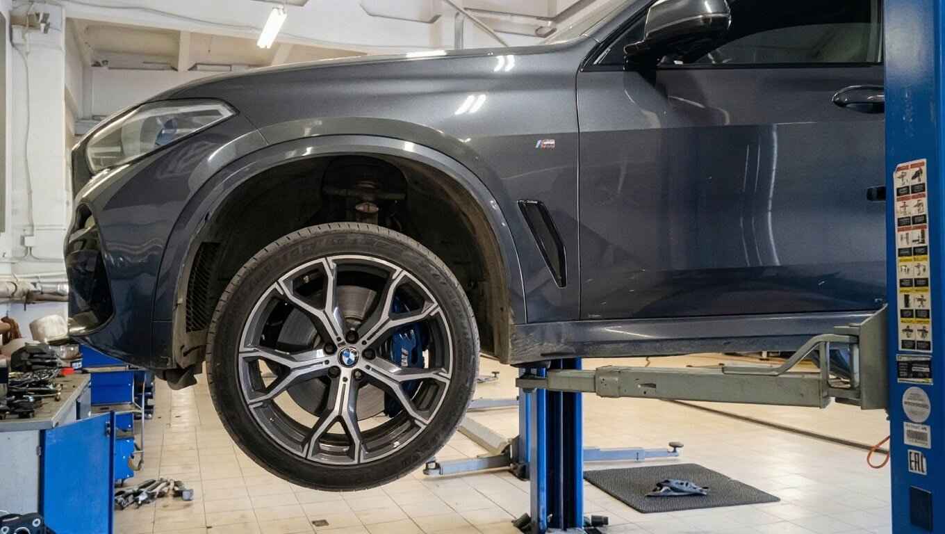Ремонт пневмоподвески BMW X5 и подготовка к зимнему сезону