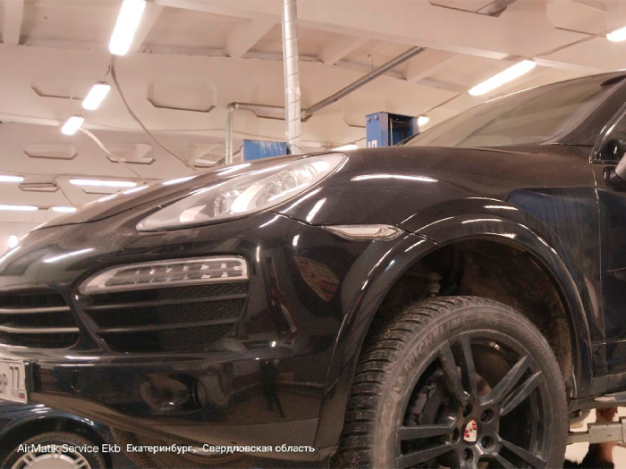 Ежегодное обслуживание и сушка пневмо системы автомобиля Порше Каен 958 кузов