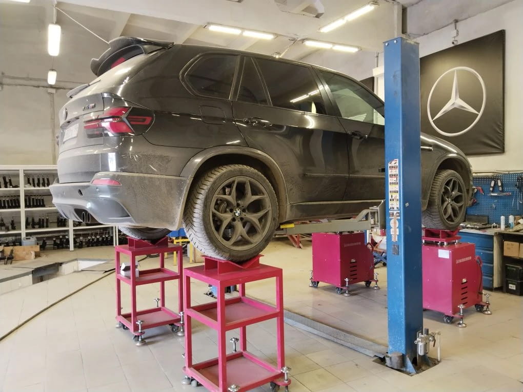 Диагностика ходовой части обоих осей BMW X5 кузов E70