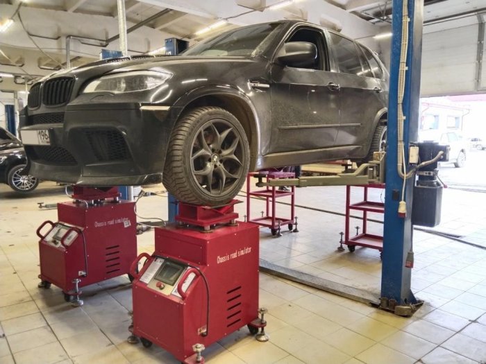 Диагностика ходовой части обоих осей BMW X5 кузов E70