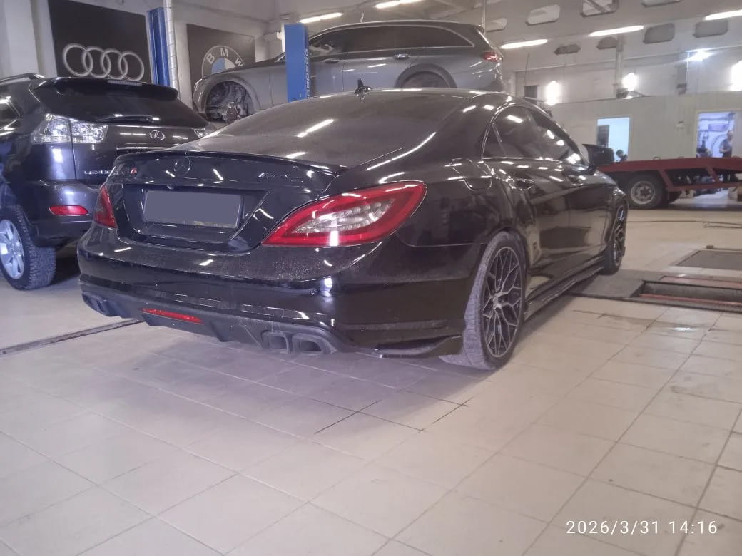 Mercedes‑Benz CLS 63 AMG снова как новый: диагностика на вибростенде в «Аирматик Про»