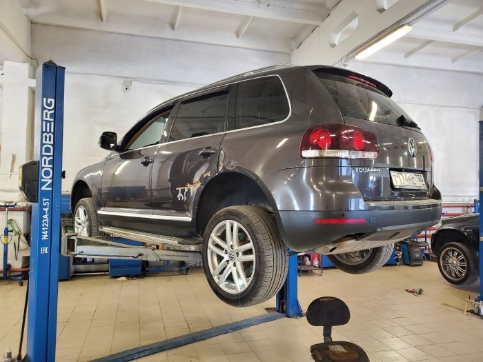 Замена компрессора пневмоподвески