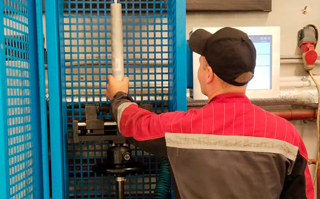 Диагностика снятого амортизатора на стенде