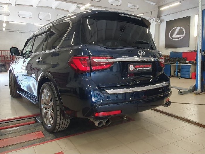 Infiniti QX80 диагностика пневмоподвески в Екатеринбурге