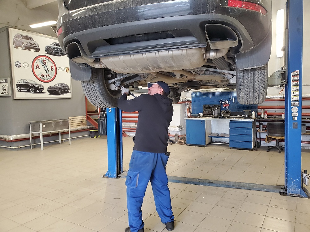 Комплексная диагностика пневмоподвески Touareg