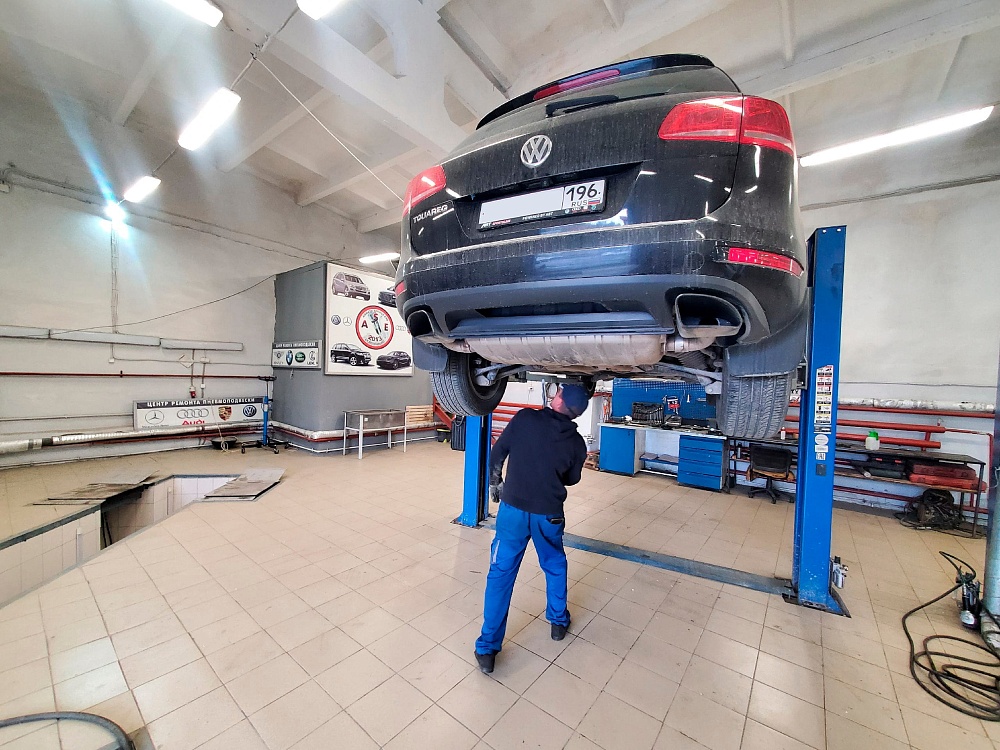Комплексная диагностика пневмоподвески Touareg