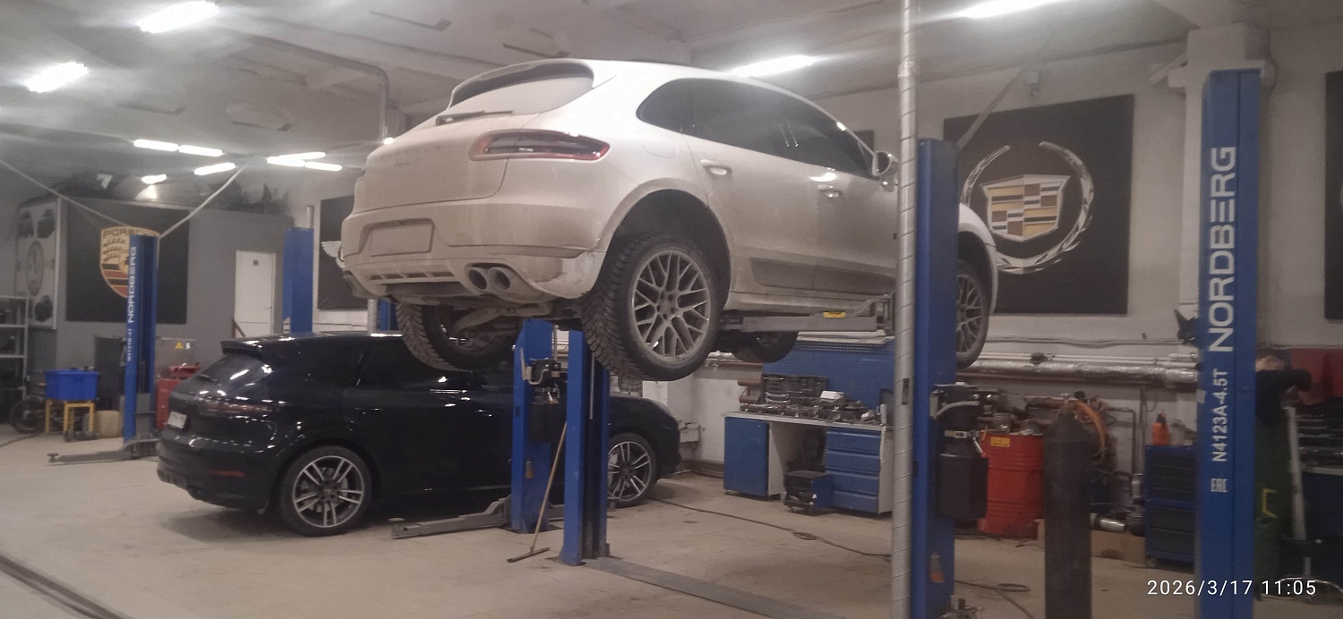 Ремонт пневмоподвески автомобилей Porsche Cayenne и Macan
