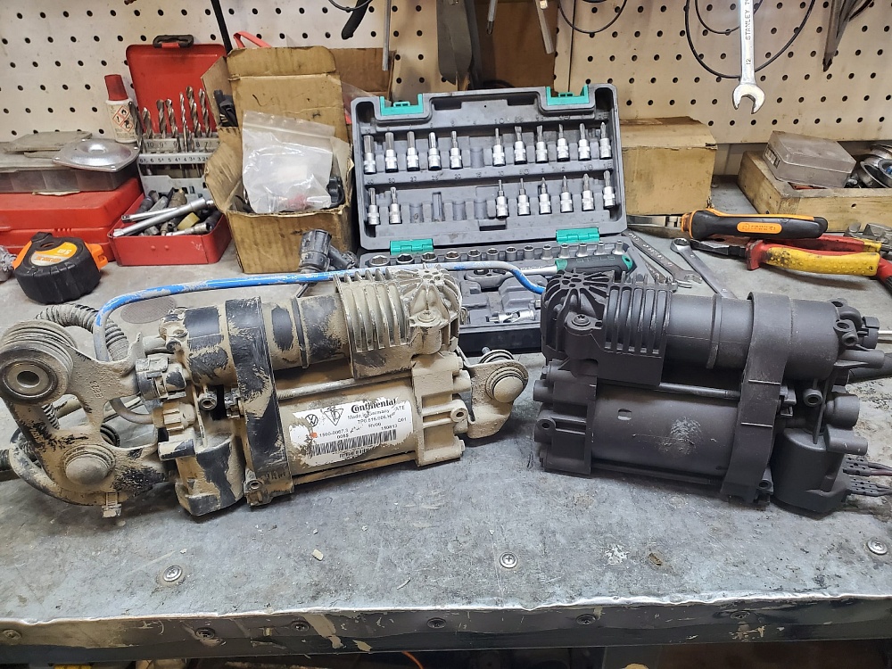 Ремонт и замена компрессора пневмоподвески